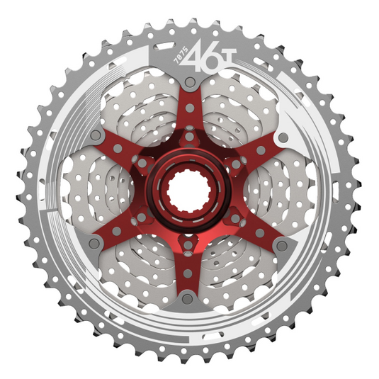 SunRace csmx3 10 speed cassette 11-42t. zilver metallic