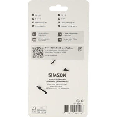 Simson koplamp aurora e-line 150s
