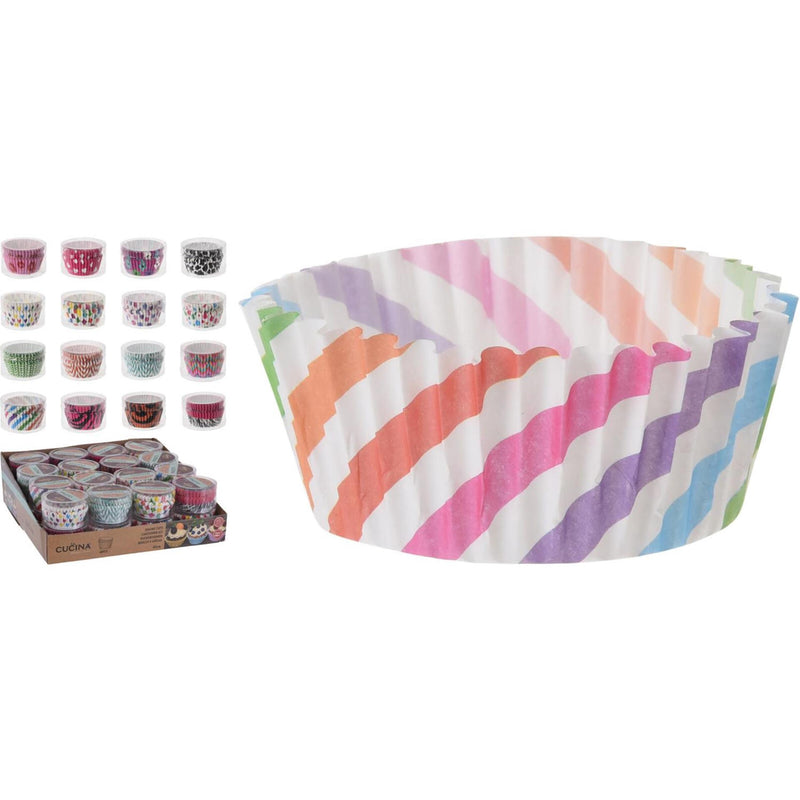 Cucina cupcakevorm papier 60 stuks in koker