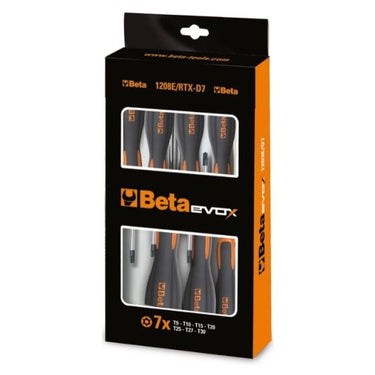 Beta 7-delige set schroevendraaiers tools voor schroeven met tamper resistant torx® profiel<br>