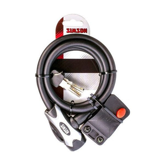 Simson Kabelslot Regular XL - 10x150cm - Zwart - Geen ART - Fiets