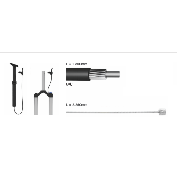 Load image into Gallery viewer, ELVEDES Kabelset voor dropper zadelpen remote lock-out
