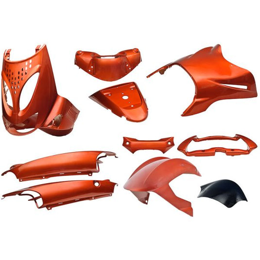 Edge plaatset 11-delig voor aprilia sr van bouwjaar 1997 tot 2004 - oranje metallic