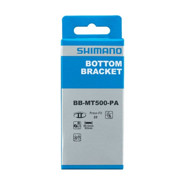 Load image into Gallery viewer, Shimano bracket set mt500 press fit voor mtb (werkplaatsverpakking) - zwart
