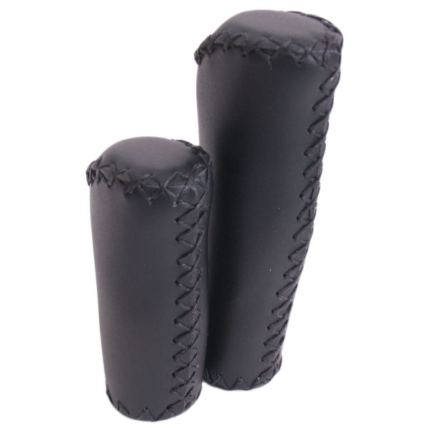 Load image into Gallery viewer, De Edge Leather Grip - Ergonomisch Lederen Handvatset - 135mm 92mm - Zwart
