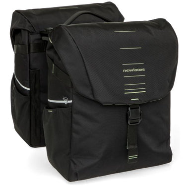 Newlooxs tas new looxs vigo dubbel | zwart groen | mik 2.0 | 40l