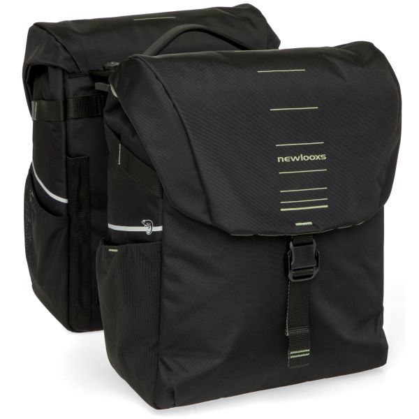 Load image into Gallery viewer, Newlooxs tas new looxs vigo dubbel | zwart groen | mik 2.0 | 40l
