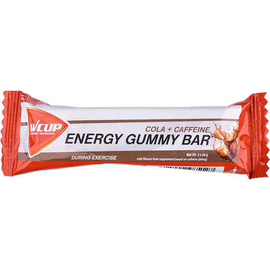 Wcup - energy gummy bar cola blast met 60 gram cafeïne 24 stuks