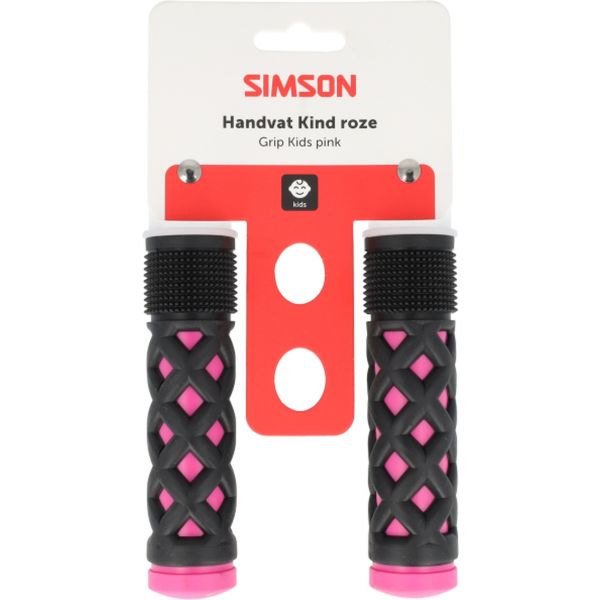 Load image into Gallery viewer, Simson handvatten kinder roze-zwart

