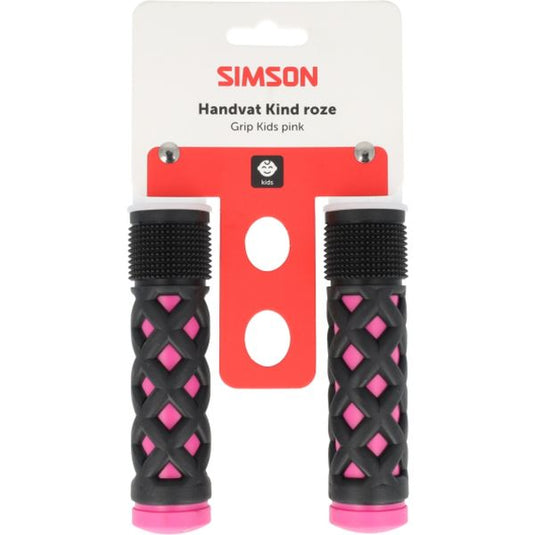 Simson handvatten kinder roze-zwart
