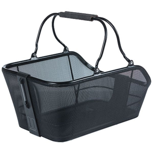 Basil Cento Tech Fiber Nordlicht MIK - fietsmand - achterop - solid zwart