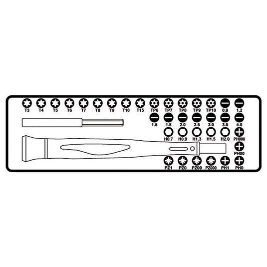 PA0401A Beta micro schroevendraaier set