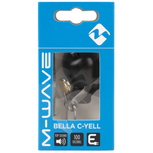 Load image into Gallery viewer, M-wave minibel bella c-yell mini bell c-yell black
