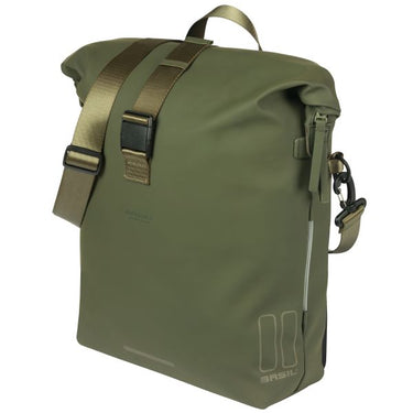 Basil fietsschoudertas soho mik studs | groen 17l