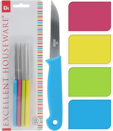 Excellent houseware schilmes rvs met kunststof handvat 17cm 4-delig
