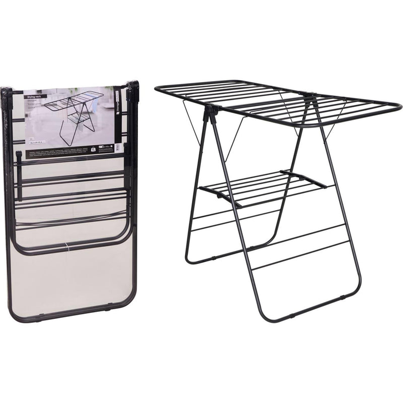 Load image into Gallery viewer, Storage solutions droogrek 15 meter t-model metaal 136,x59x93,5cm zwart 2kg
