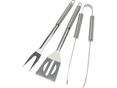 Bbq barbecue gereedschapset 3-delig rvs