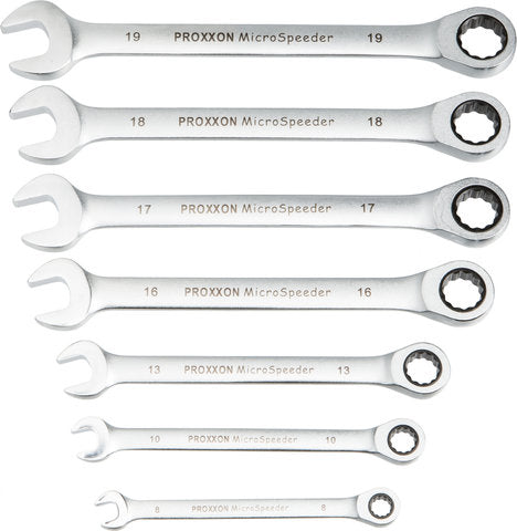 Load image into Gallery viewer, Proxxon microspeeder combination wrench set, 7 pieces, standard version
