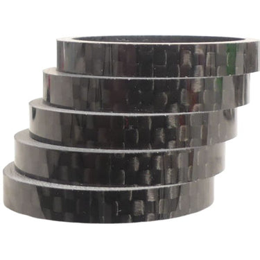 Hzb spacers 28.6 mm 1-1 8 inch oversized 5 mm carbon 5 stuks 6500031