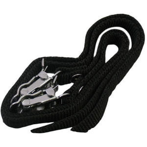 Edge toeclipsriempjes pedaalriempjes nylon - zwart