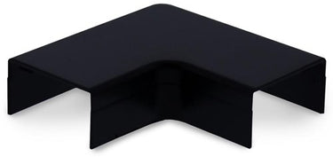 Enzo canalit systeem25 plattebocht met bodemstuk 25x13mm zwart - 4745705