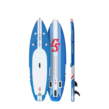 Abi capital sports sup board lanikai cruiser 10'8 blue stripes
