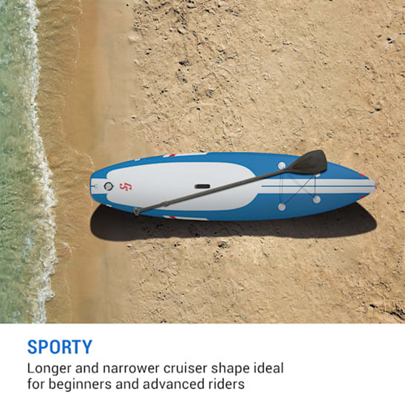 Load image into Gallery viewer, Abi capital sports sup board lanikai cruiser 10'8 blue stripes
