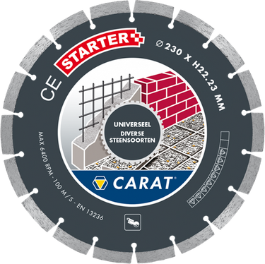 Carat ces1403000 diamantzaag universeel | droog | 140x22,23 mm | ce starter - ces1403000