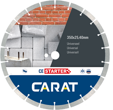 Carat diamantzaag universeel | ø350x25,40 20,00 mm, ce starter – ces3504200