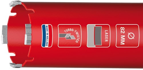 Carat dustec laser droogboor ø52x340xm16 - htl0523404 - htl0523404