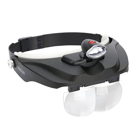 Carson hoofdloep pro series magnivisor deluxe met led en 4 lenzen