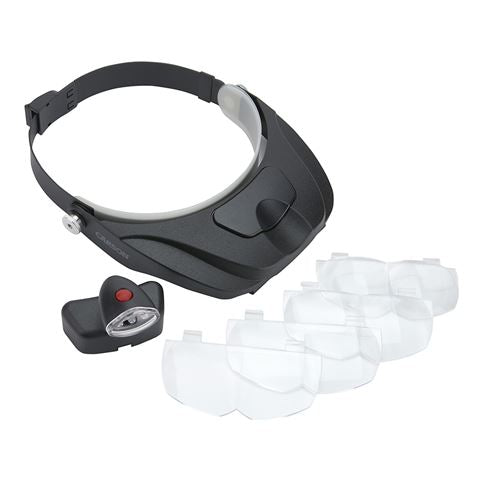 Carson hoofdloep pro series magnivisor deluxe met led en 4 lenzen