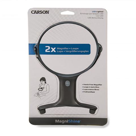 Carson Circular magnifier 2x130mm HF-66 with LED