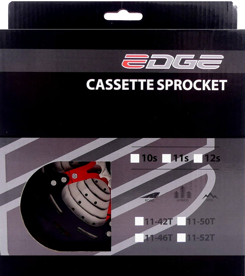 Load image into Gallery viewer, Edge Cassette 12 speed CSM9012 11-46T zilver zwart

