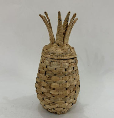 Cosydecor ananas mand riet 22x20x35cm