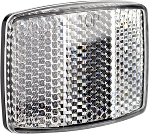 Cateye rr-180-bt voorreflector wit zonder beugel bevest. materiaal