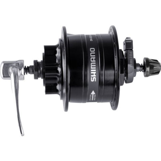 Shimano dynamonaaf 32 gaats hd-3d32 3 watt - voor 6-bouts remschijf - snelspanner - zwart