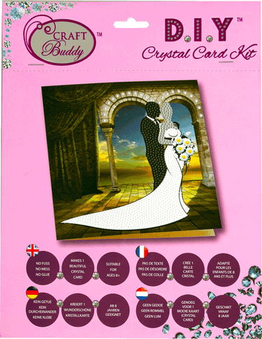 Brandunit diamond painting - kaart met bruidspaar