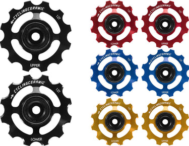 Cyclingceramic 12t derailleur pulleys for sram axs campagnolo