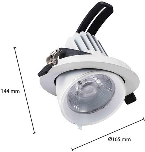 Afbeelding laden in galerijviewer, Enzo cct led downlighter wit 30w banaan model 45gr. tri-white - led2380
