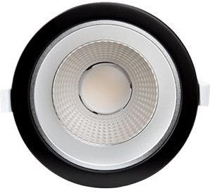 Afbeelding laden in galerijviewer, Enzo cct led downlighter zwart reflector 10w tri-white dimbaar - led2503
