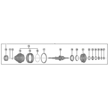 Shimano binnenwerk nexus 8 remnaaf sg-c6001-8c (184 mm as)