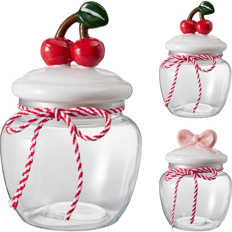 Load image into Gallery viewer, Home styling voorraadpot glas 1,2l 2 assorti
