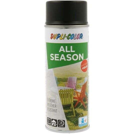 Dupli-color spuitlak ral-9005 - 400 ml all season gitzwart, mat