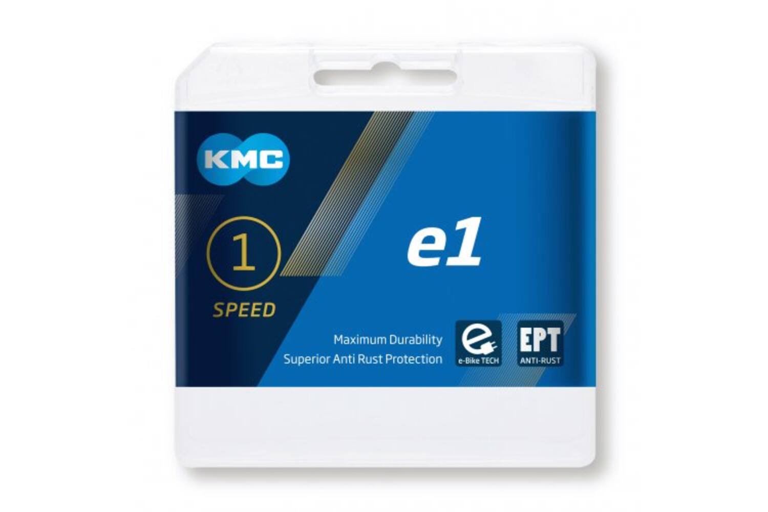 KMC chain E1 EPT narrow 1/2x3/32, 6.7mm, anti rust, 130 L single speed