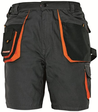 Cerva crv emerton korte werkbroek 03100003 | kleur zwart oranje | maat 54 - 00.200.001.54