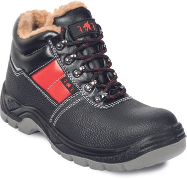 Cerva jena sc-03-012 s3 mid werkschoen gevoerd | kleur zwart rood | maat 42 - 8591806234895