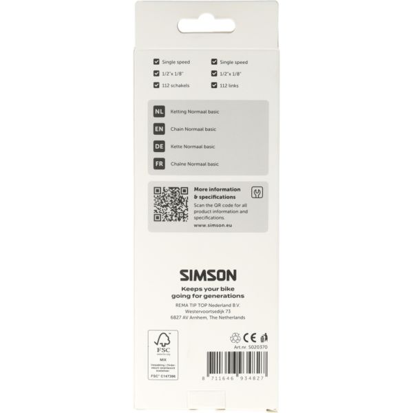 Afbeelding laden in galerijviewer, Simson ketting normaal basic
