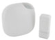 Enzo chacon draadloze deurbel set 100m design wit + flits - 8415021