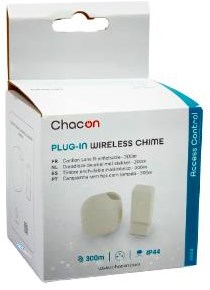 Load image into Gallery viewer, Enzo chacon draadloze deurbel set 300m plug-in design wit + flits - 8415101
